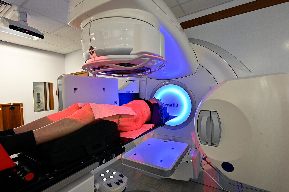 Patient undergoing radiotherapy