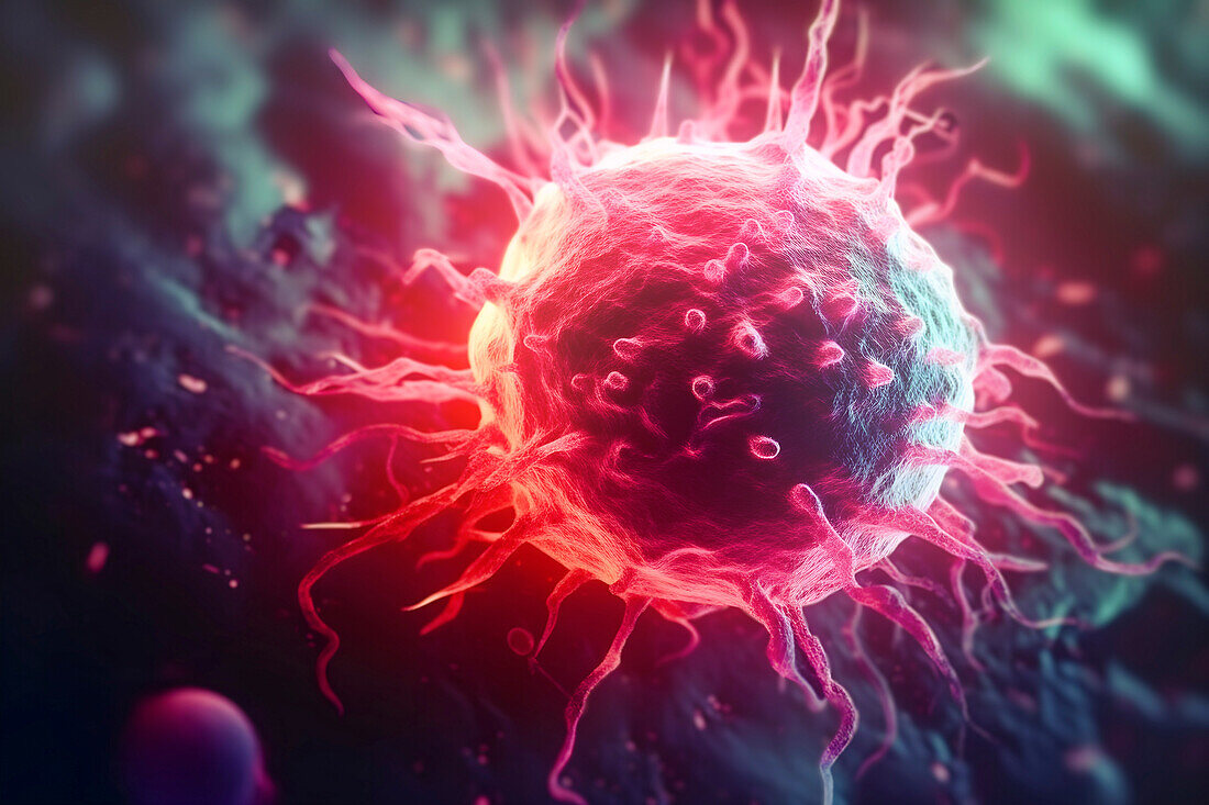 Cancer cell, illustration