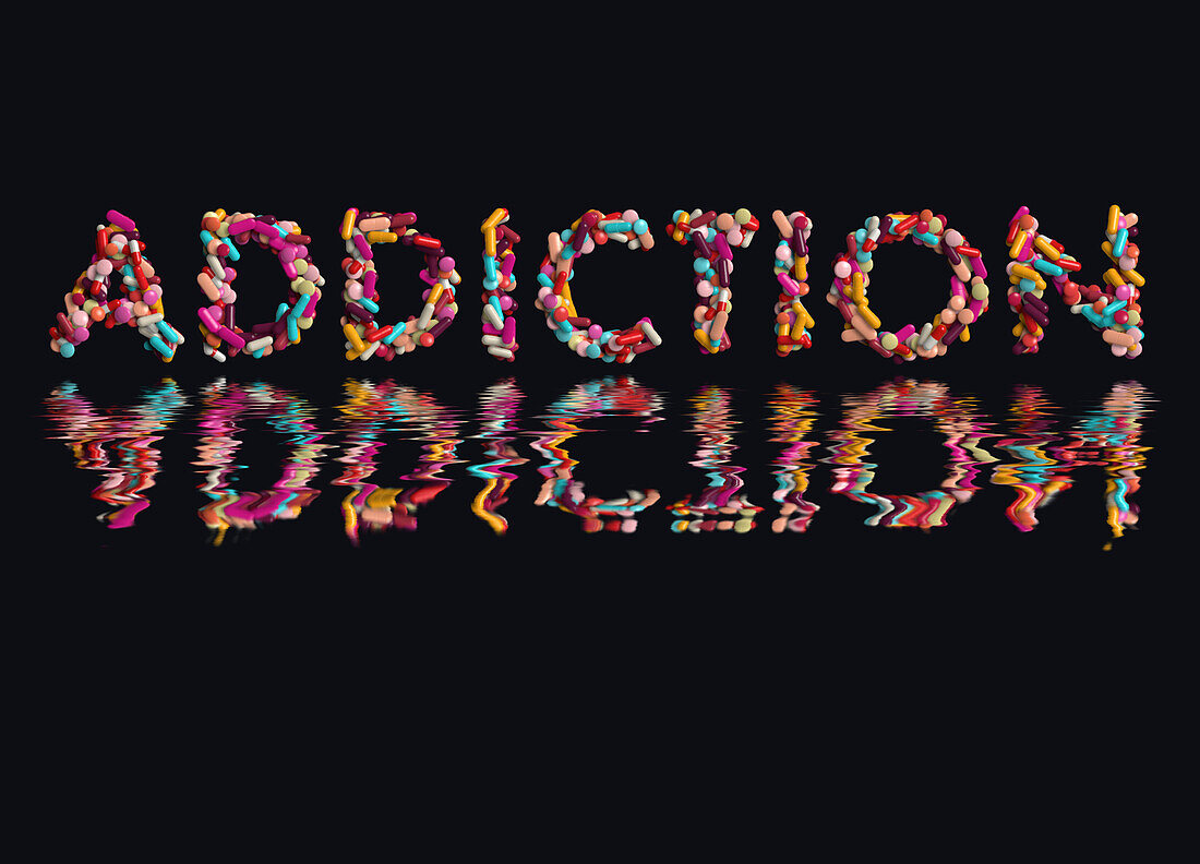 Addiction, conceptual illustration