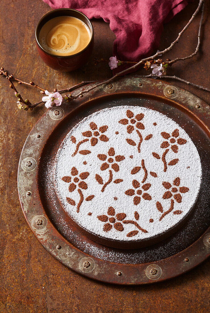 Torta Caprese - flourless Italian chocolate cake