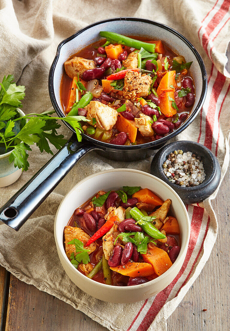 Sweet potato stew with beans