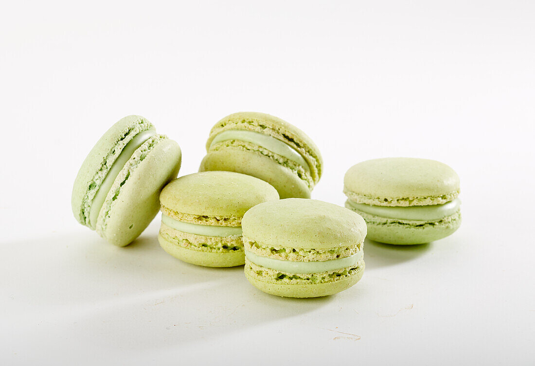 Grüne Macarons