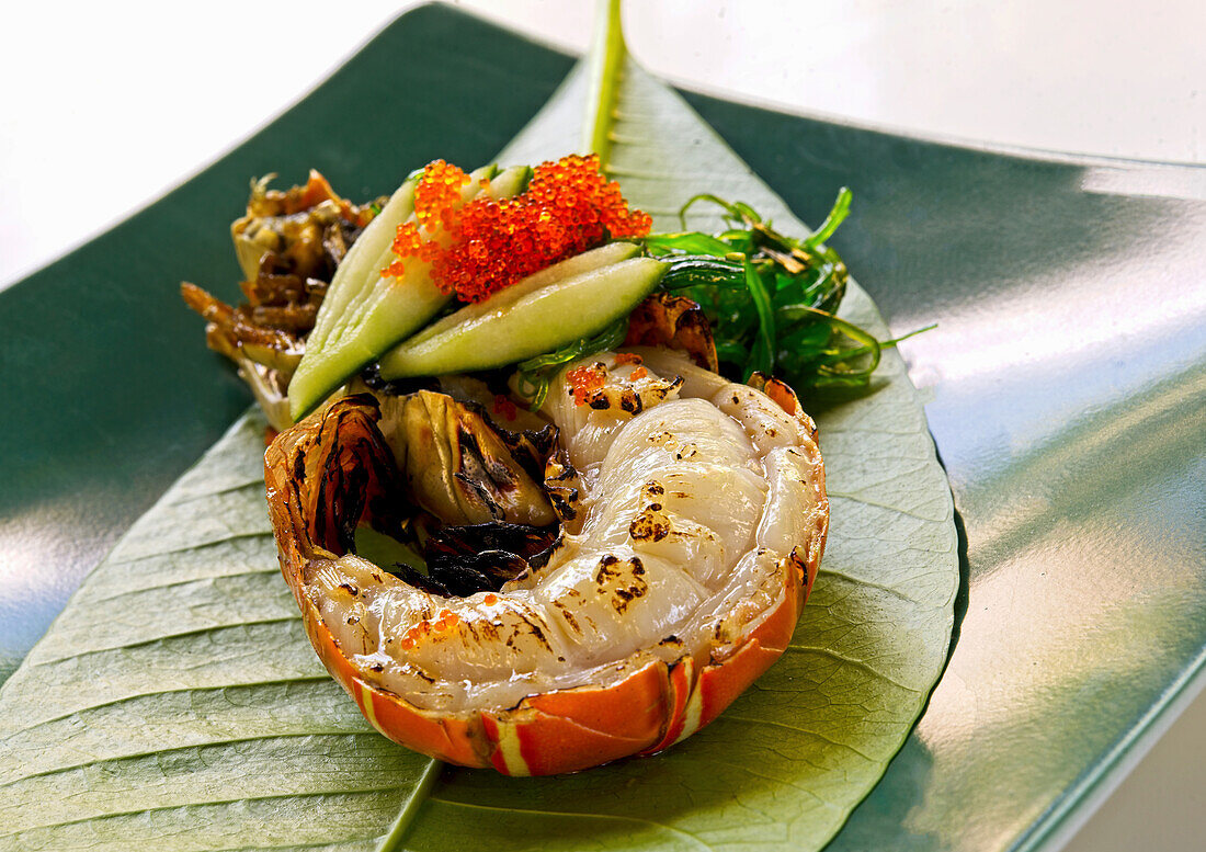 Grilled tiger prawn