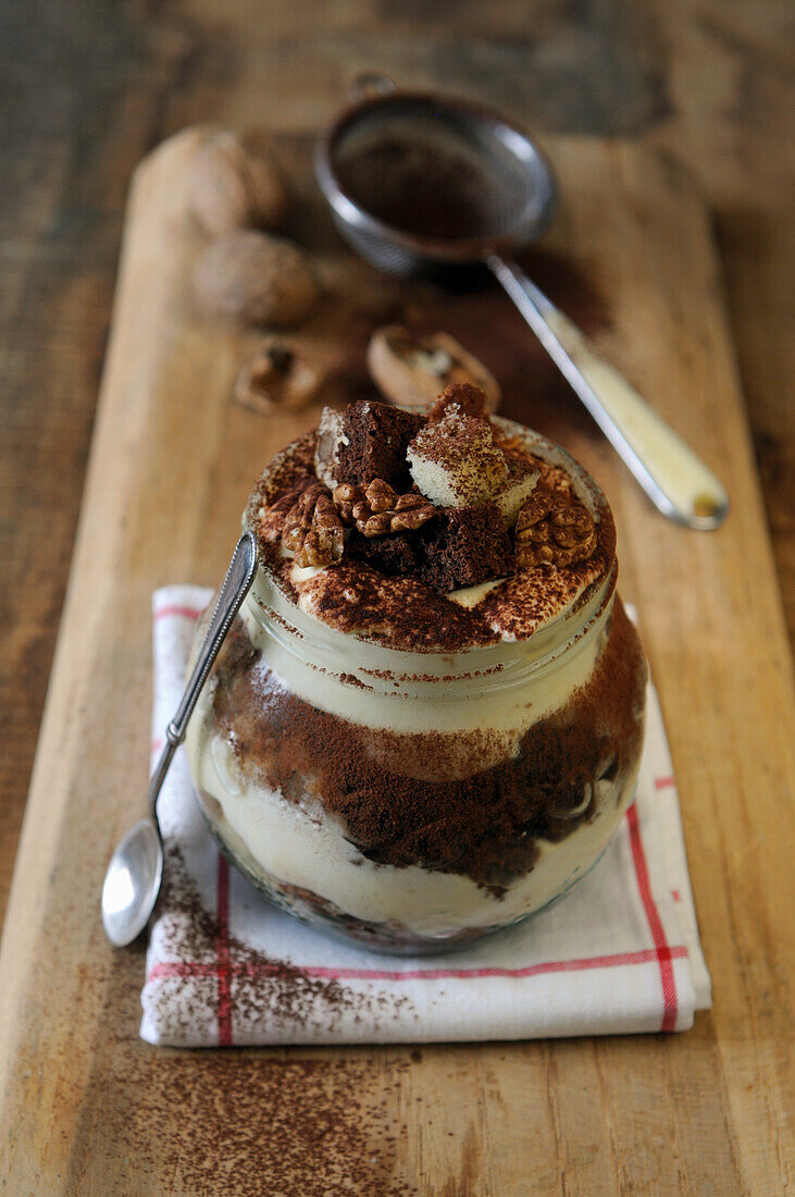 Walnut chocolate tiramisu