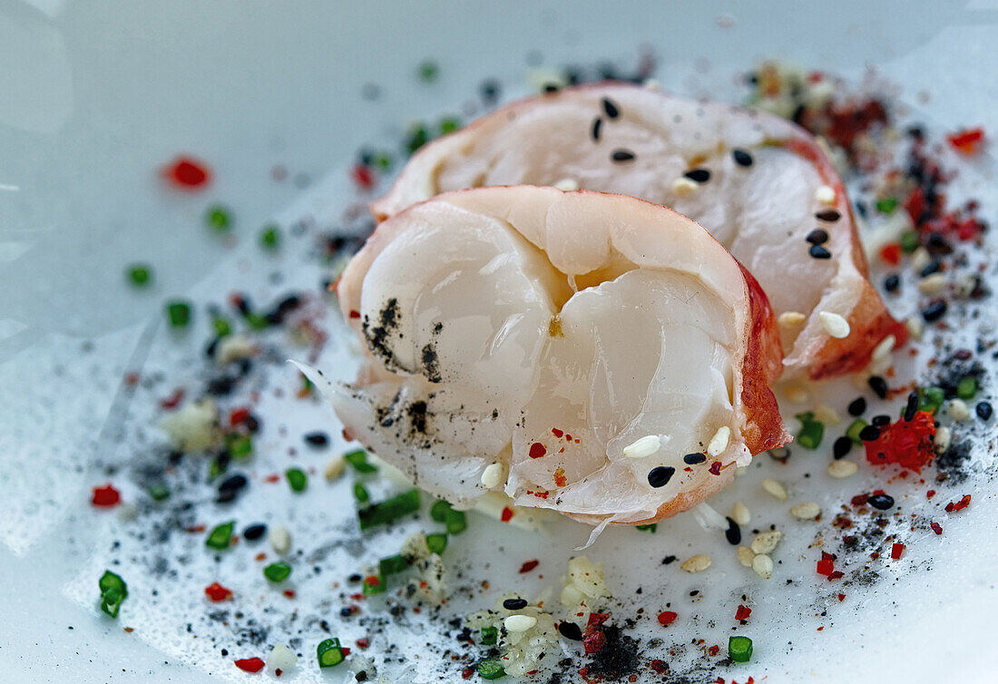 Lobster tail with mixed spices