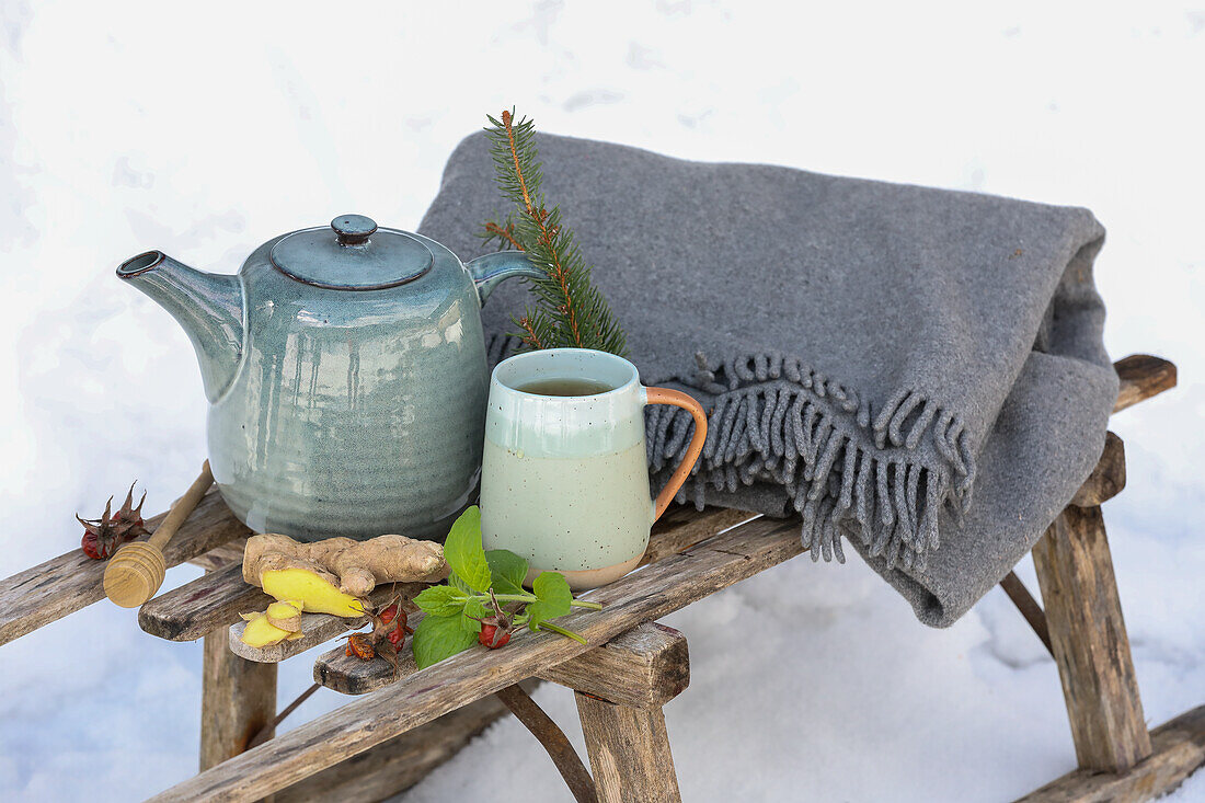 Herbal tea to relax and unwind