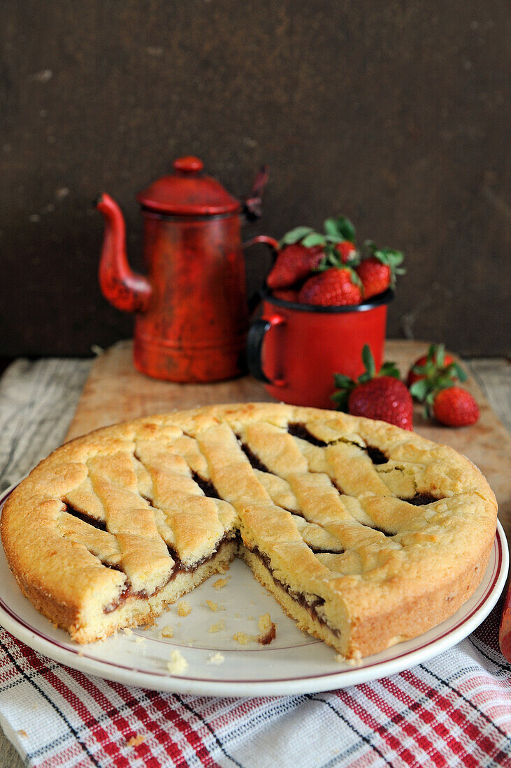 Erdbeer-Crostata