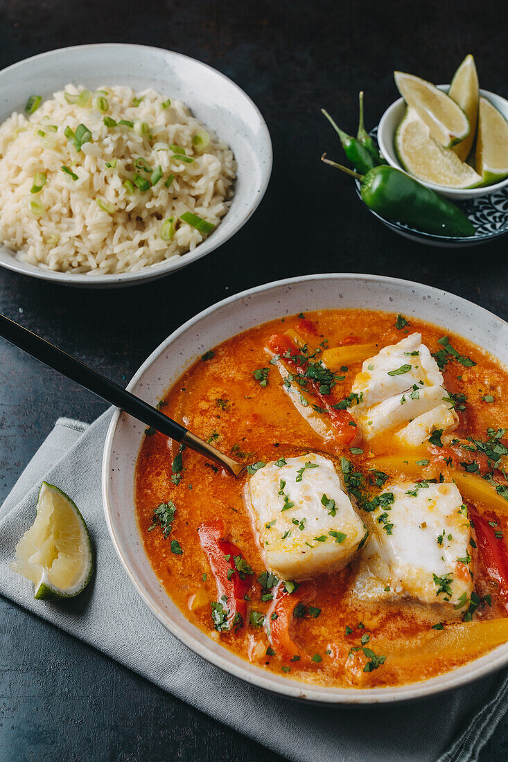 Moqueca de Peixe Baiana (Fish stew from Bahia, Brazil)