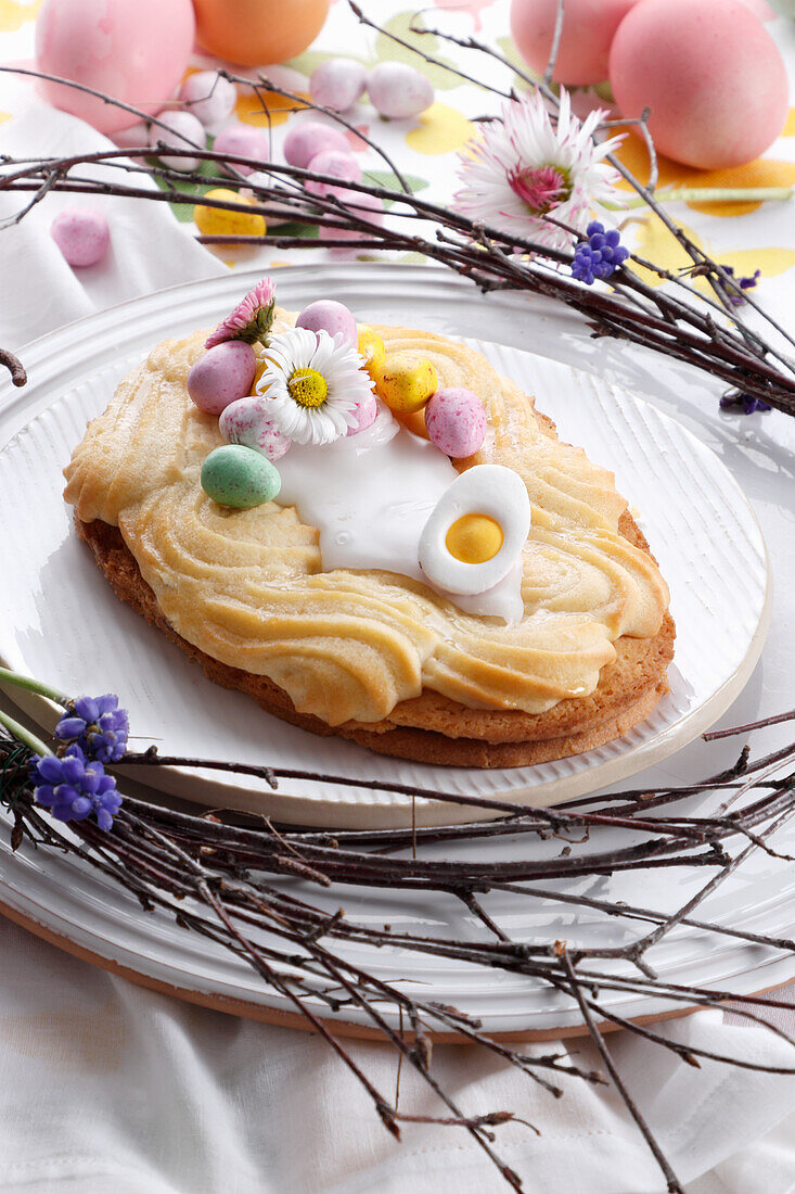 Polish mazurek Easter cake
