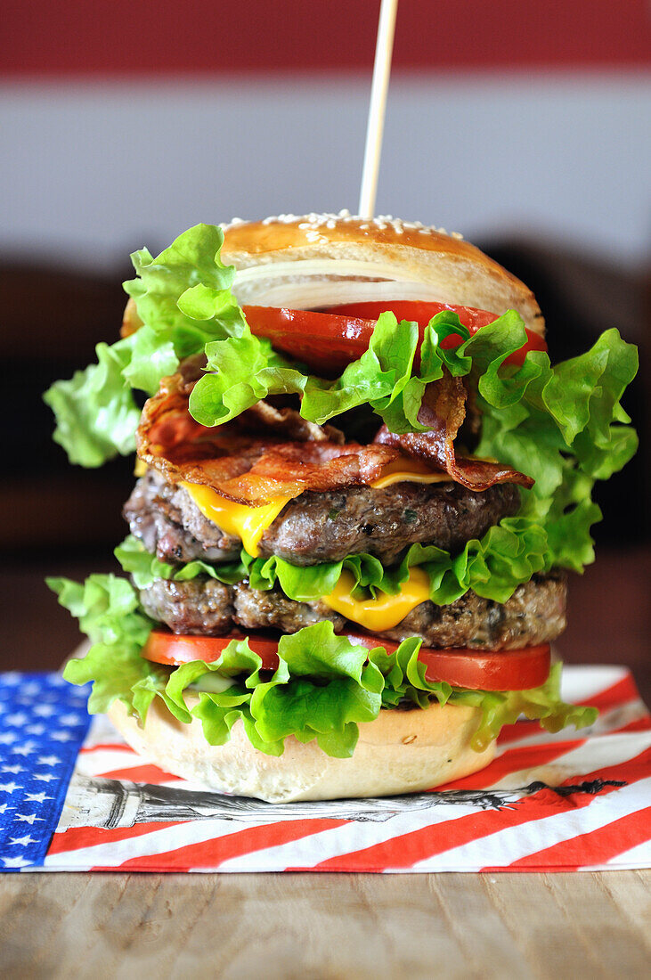 Double bacon cheeseburger