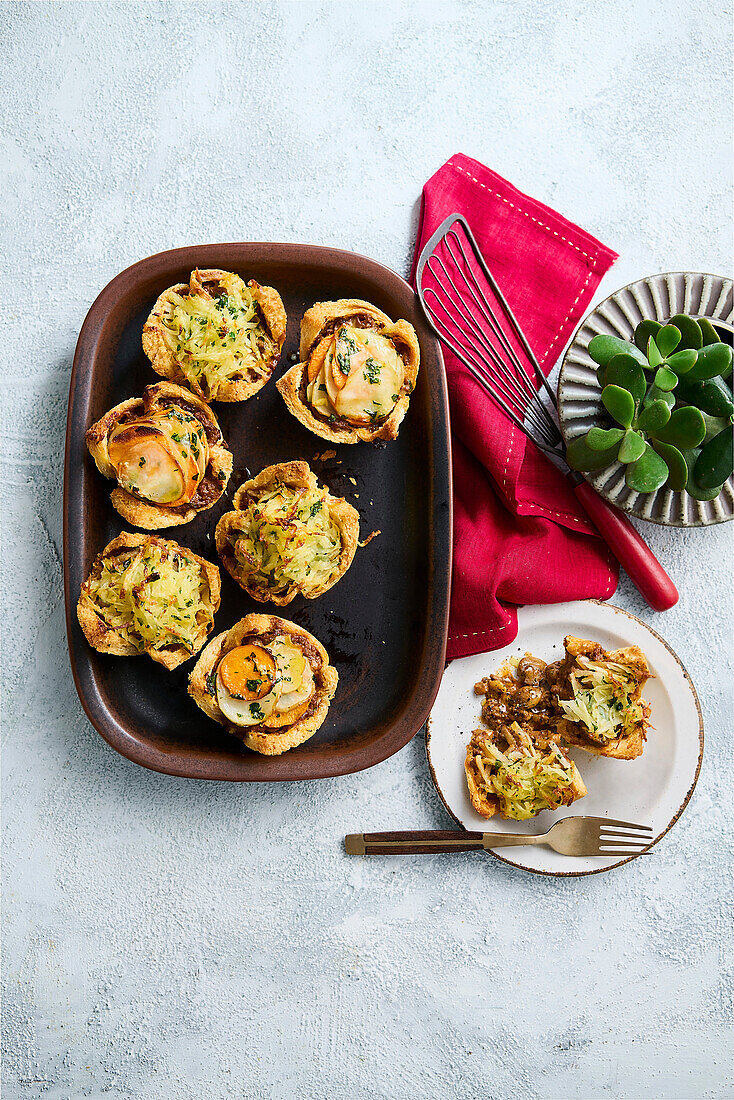 Beef and mushroom pies