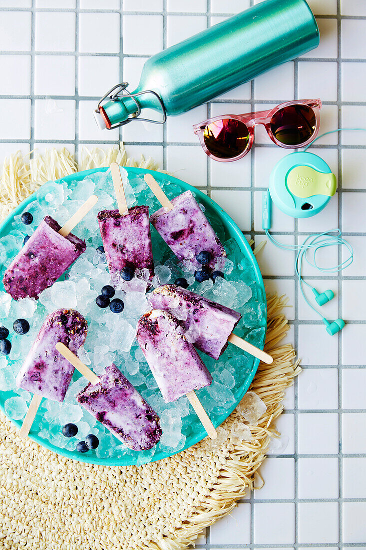 Blueberry pie brekkie pops