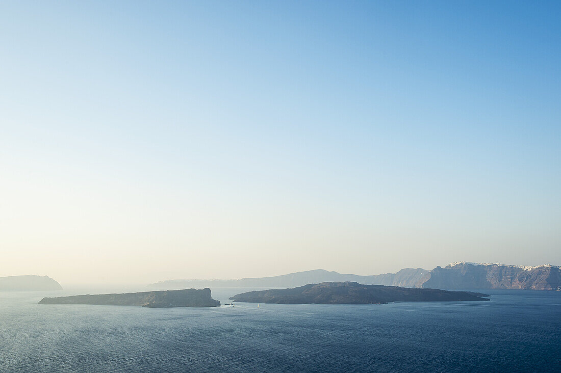 View Of The Islands And Coastlines; Santorini, Greece
