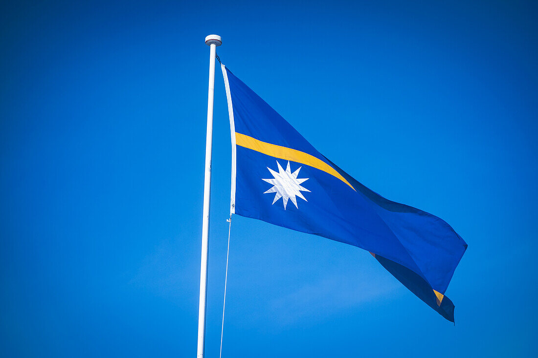 Die Nauru-Flagge; Nauru