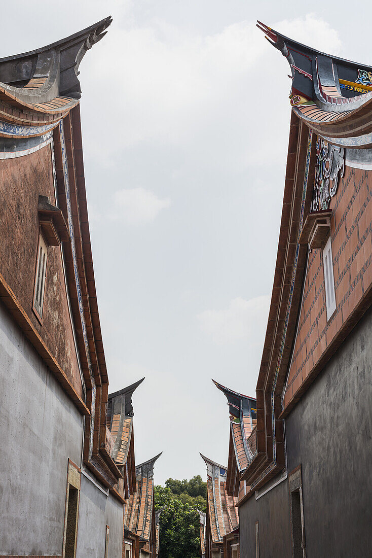 Roof With The Classic Taiwanese Style In The Folk Culture Village; Kinmen Island, Taiwan