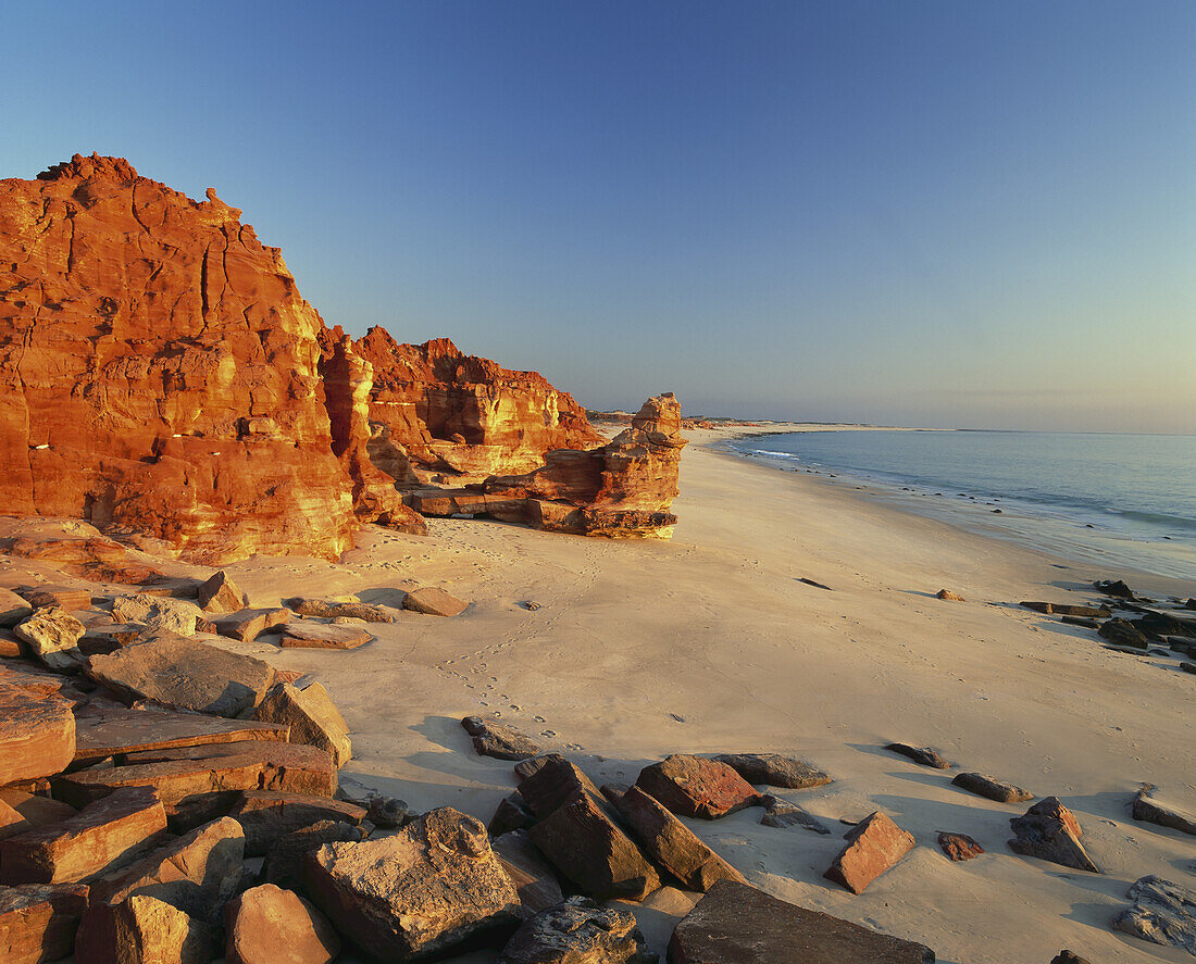 Cape Leveque Glowing Red At Sunset; Kimberley Region, Australia