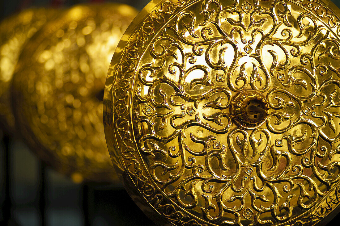 Close Up Of Shield In Royal Regalia Museum; Bandar Seri Begawan, Brunei