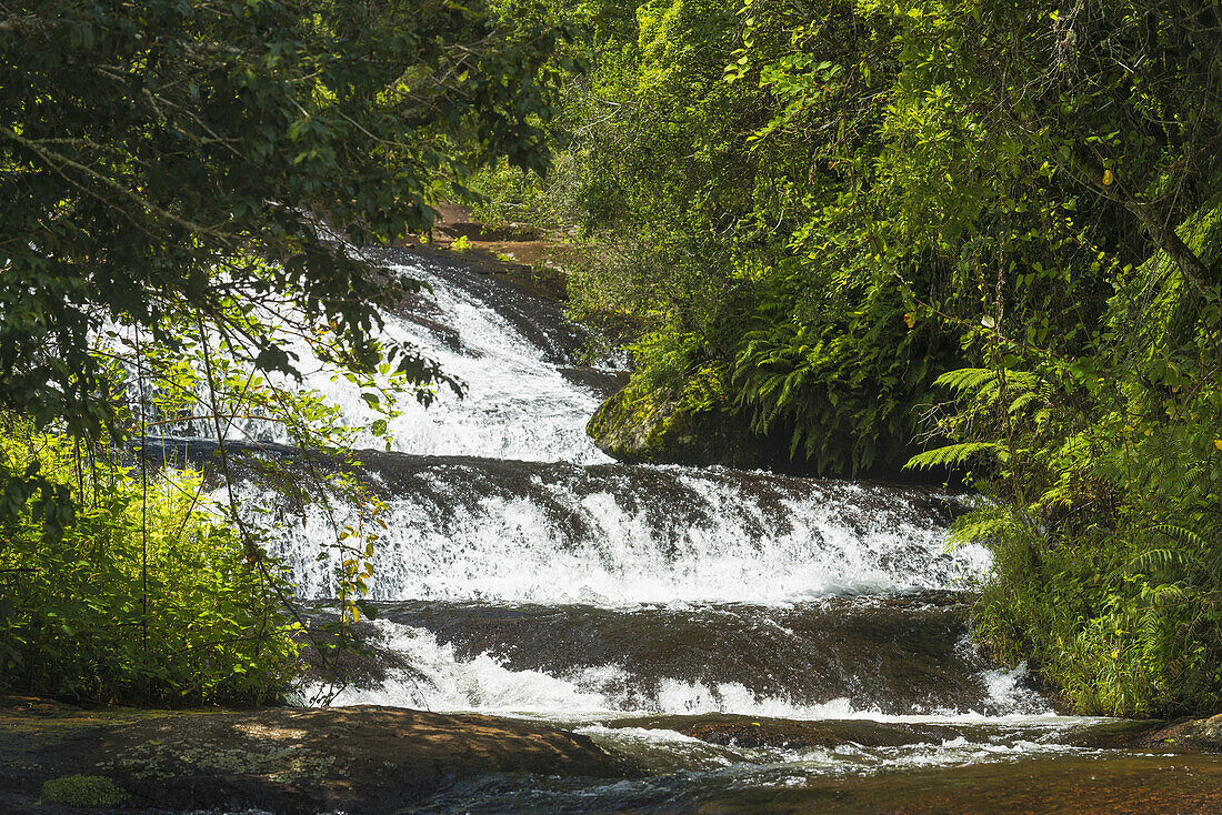 Wasserfall auf dem Zomba Plateau; Malawi