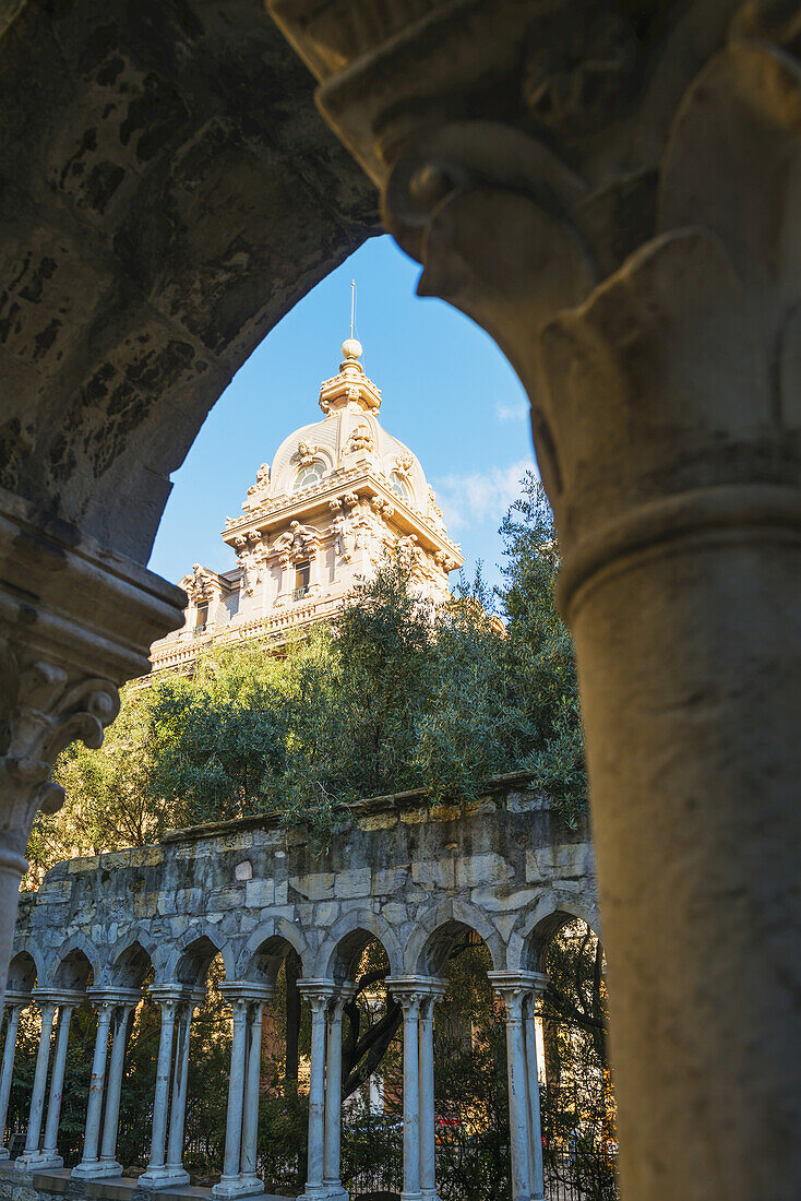 Garden At The House Of Christopher Columbus; Genoa, Liguria, Italy