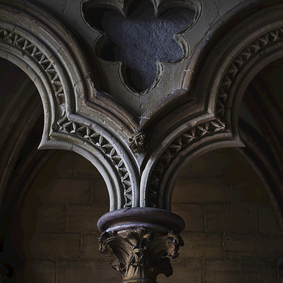 Arch Detail From The Nave Of Ely Cathedral; Cambridgeshire, England