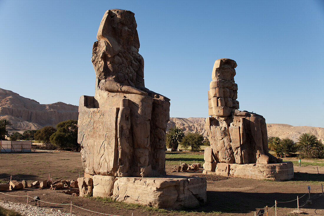 The Colossi Of Memnon, West Bank; Luxor, Egypt