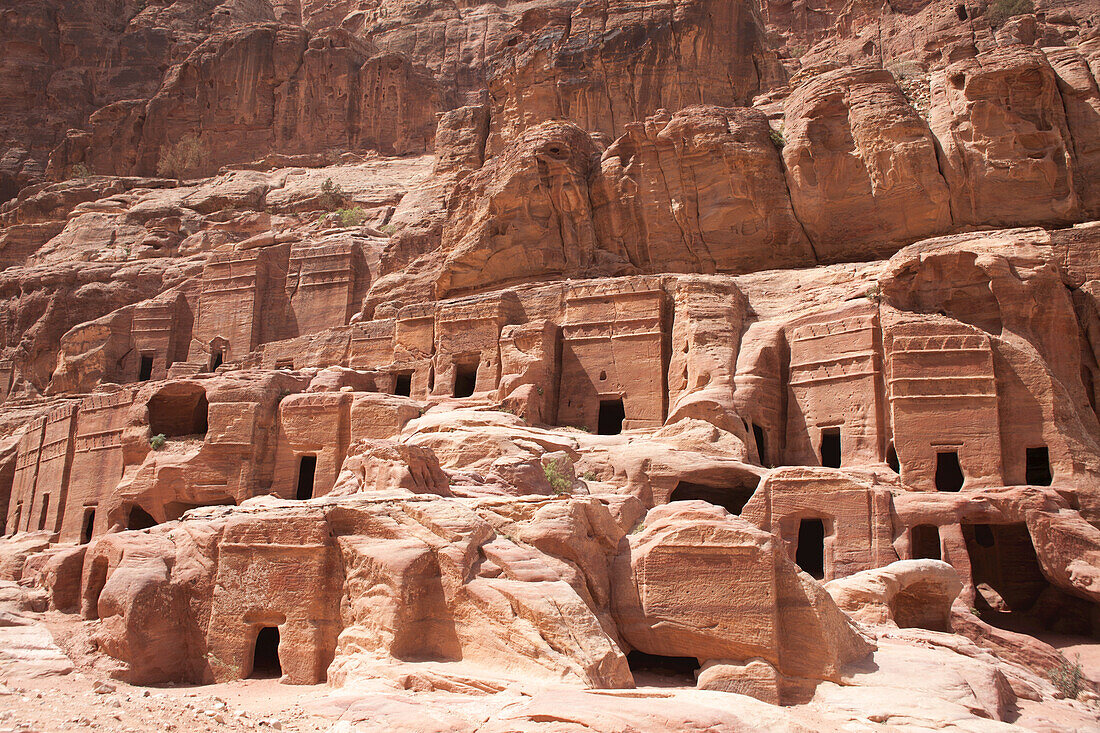 Nabataean And Roman Tombs; Petra, Jordan