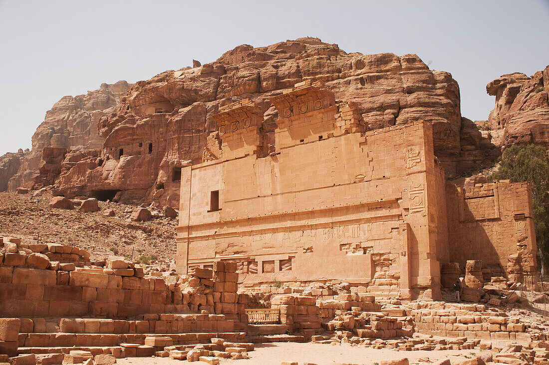 Qasr Al Bint-Tempel und Kreuzritterfestung; Petra, Jordanien