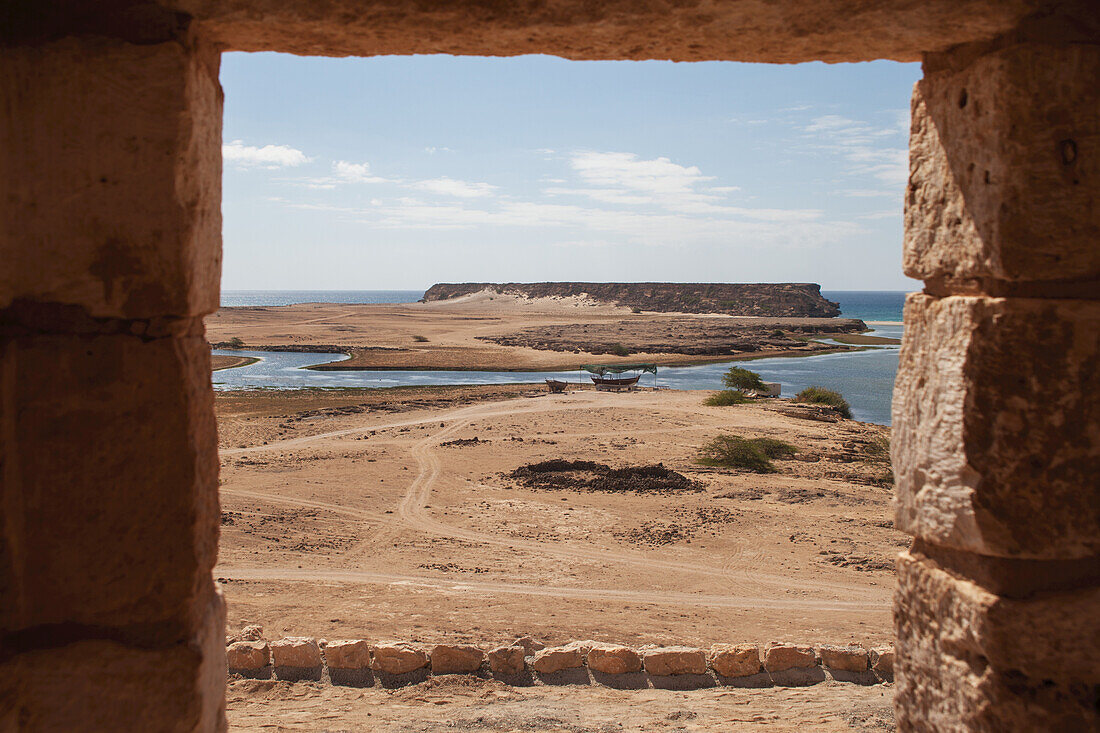 Khawr Rawri Inlet Seen From Sumhuram Site, Near Salalah; Dhofar, Oman