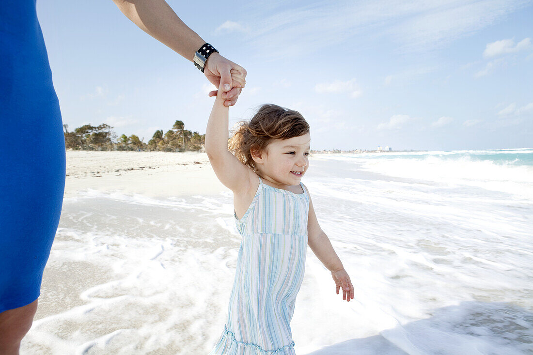 Young Child Discovering The Sea; Varadero, Cuba