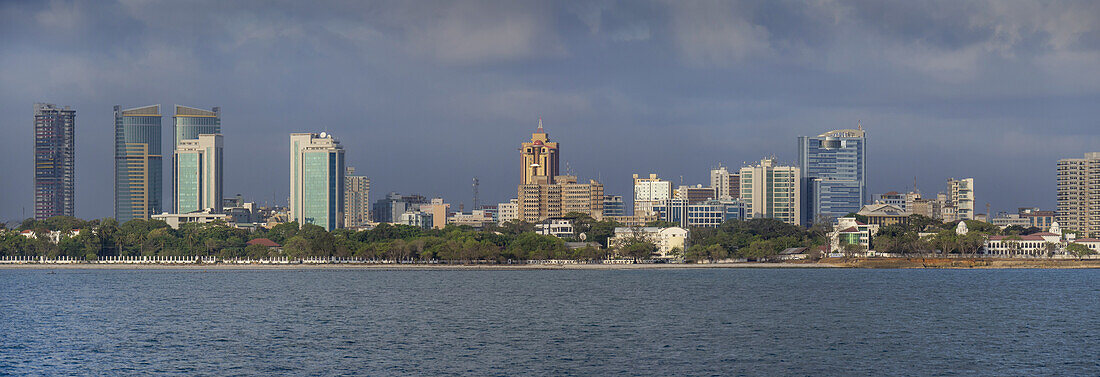 City Of Dar Es Salaam Under A Cloudy Sky; Dar Es Salaam, Tanzania