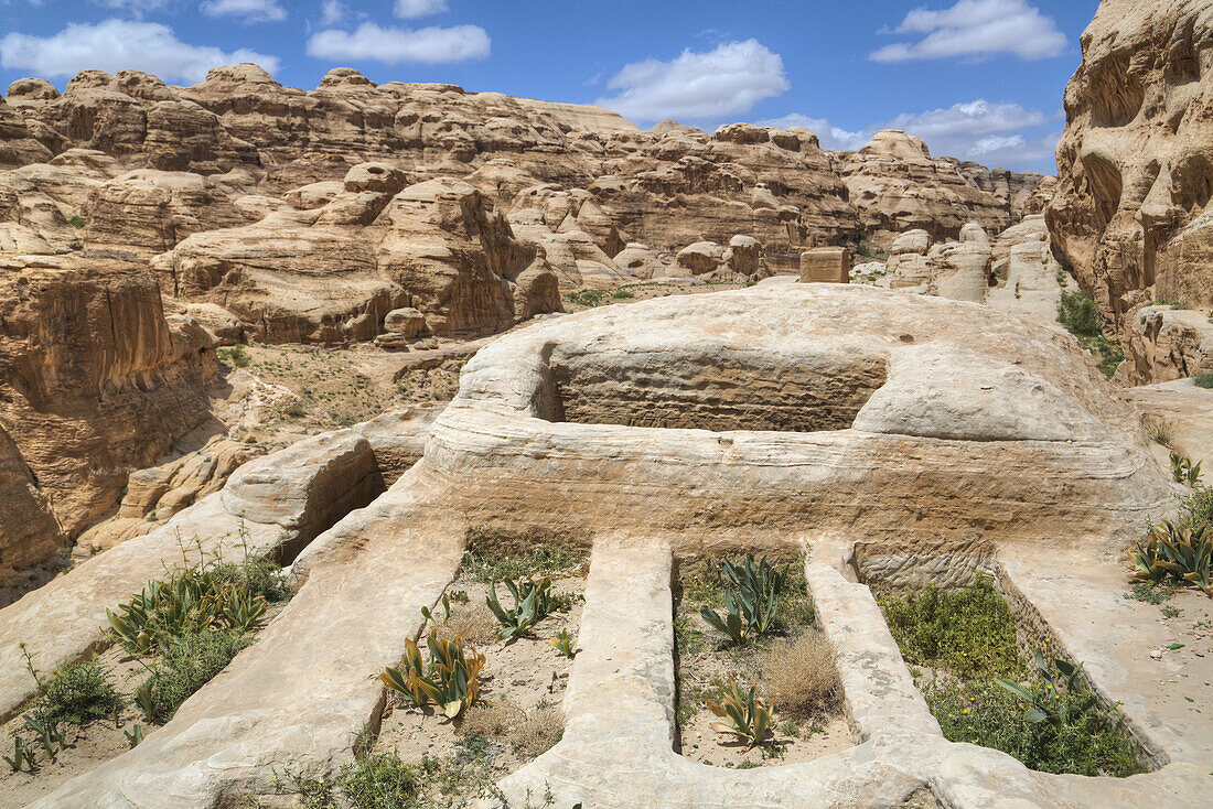 Antiker Friedhof; Petra, Jordanien