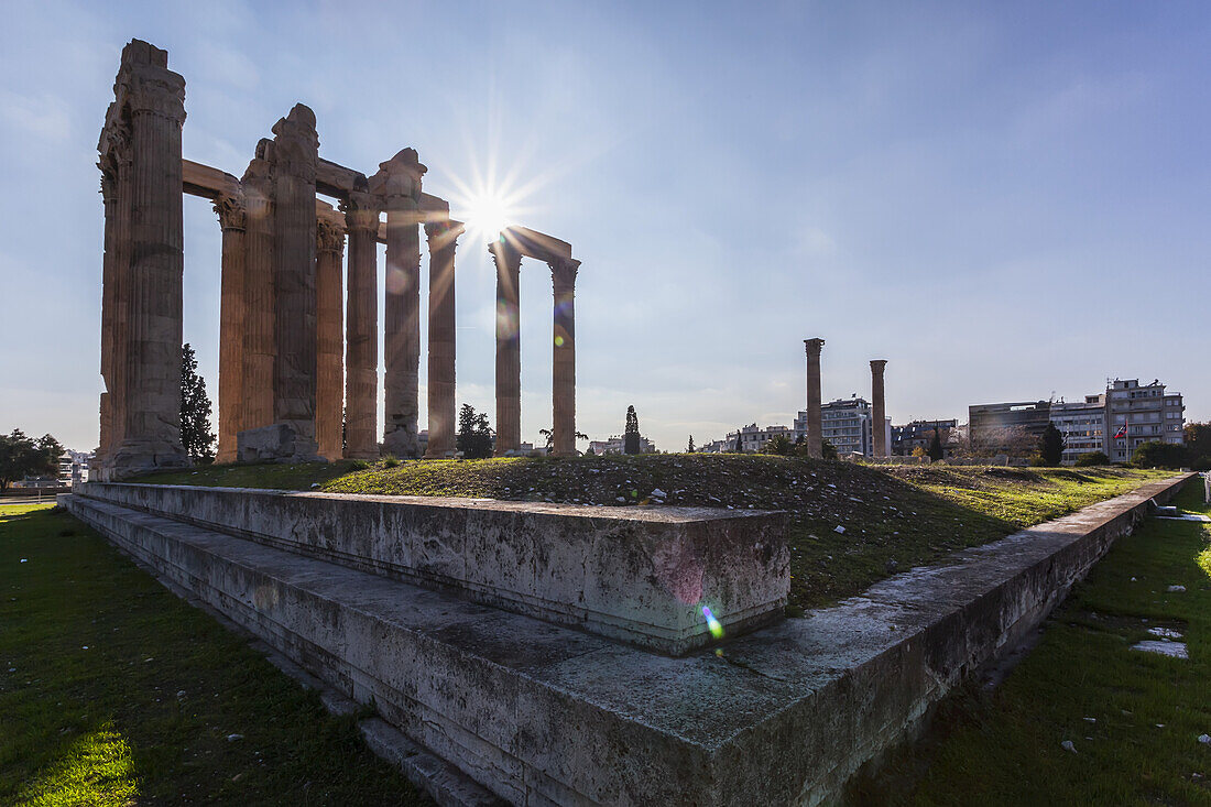 This Temple Of Zeus, Also Known As The Olympieion, Is An Greco-Roman Temple In The Centre Of Athens; Athens, Greece