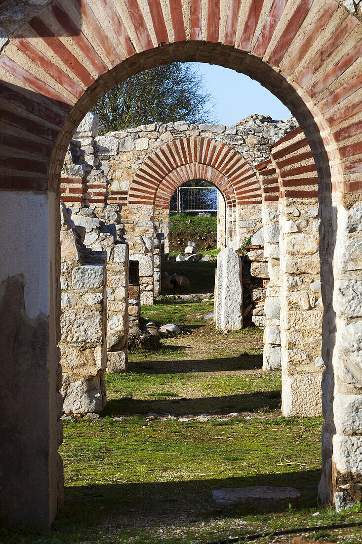 Stone Arches At The Amphitheatre; Philippi, Greece