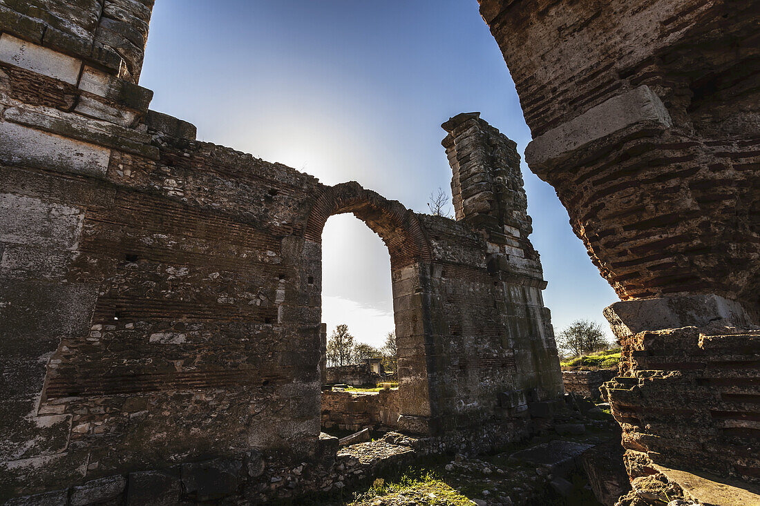 Ruins Of Basilica B; Philippi, Greece