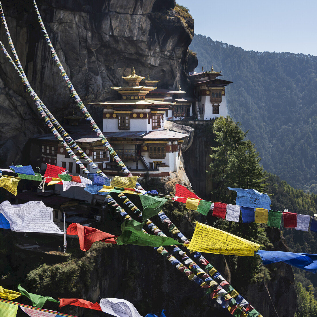 Taktsang-Palphug-Kloster (Tigernest); Paro, Bhutan