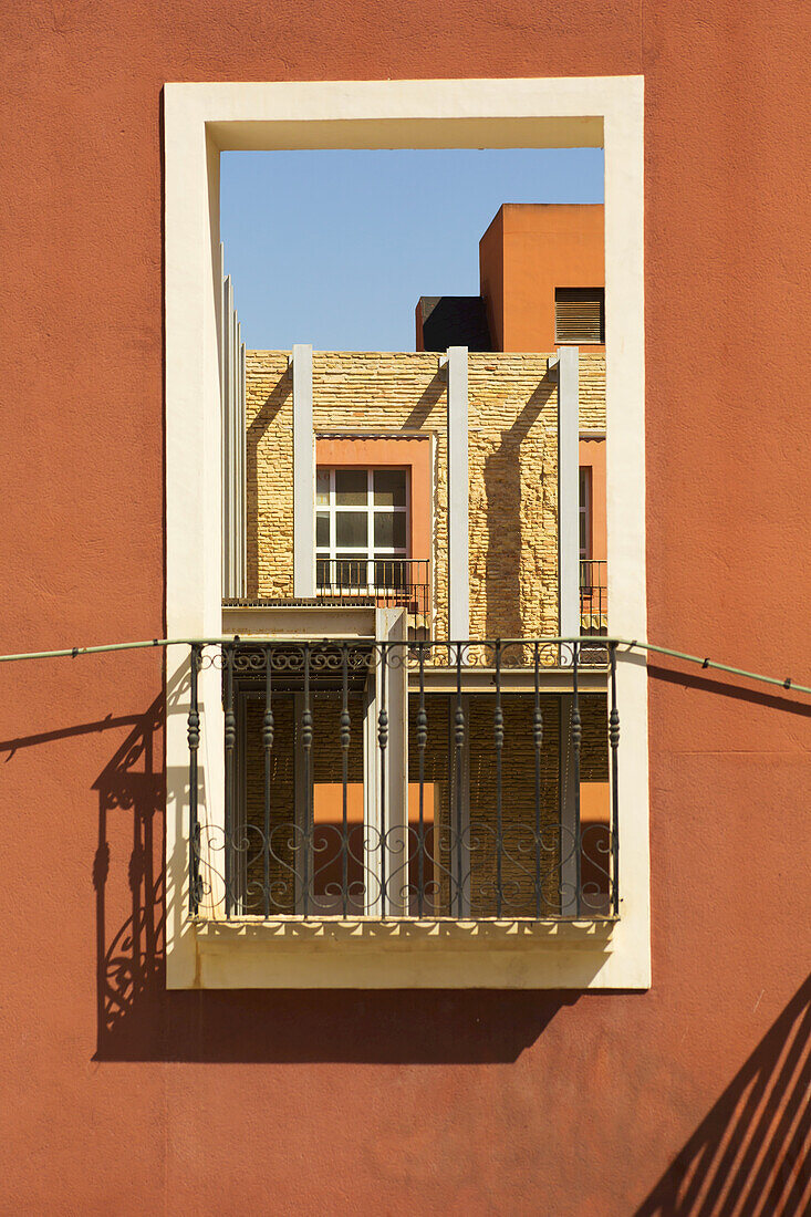 Window On An Orange Well; Cartagena, Murcia Province, Spain