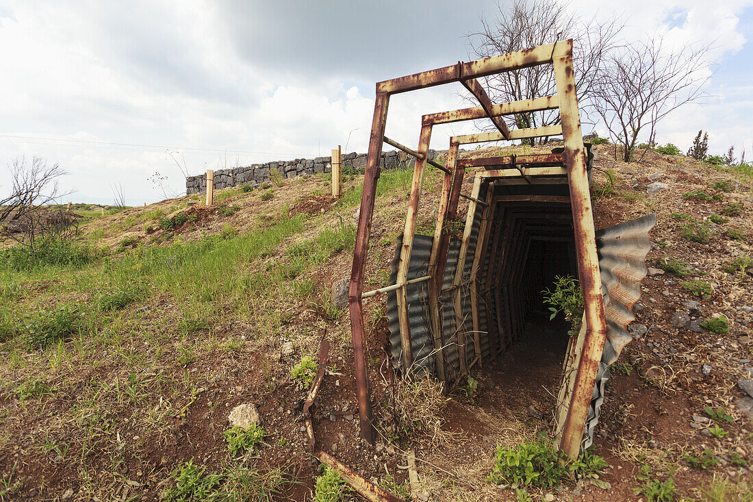 Old Syrian Army Bunker; Golan Heights, Israel