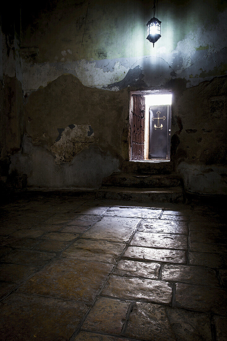 Entrance From The Church Of The Nativity To The Armenian Monastery That Is On The South Side Of The Church; Bethlehem, Israel