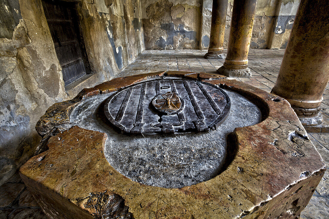 Baptistry In The Church Of The Nativity; Bethlehem, Israel