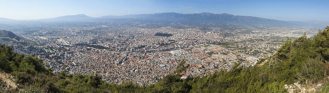 Stadtbild von Antiochia und der modernen Stadt Antakya; Antiochia, Türkei