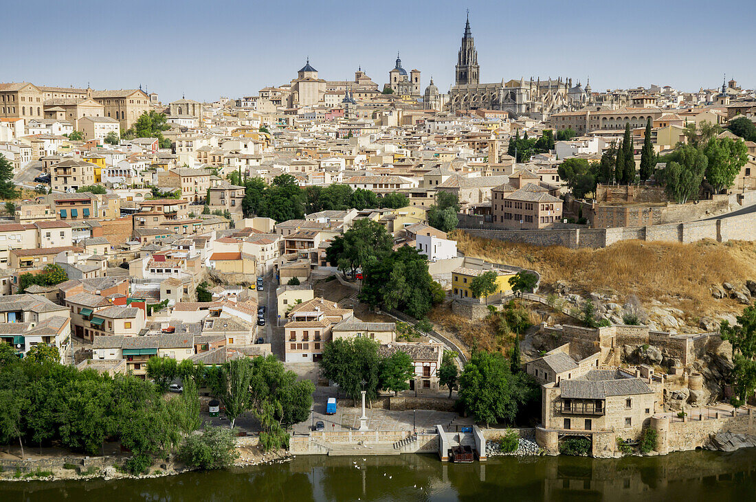 Cityscape Of The Historic City Of Toledo; Toledo, Castile-La Mancha, Spain