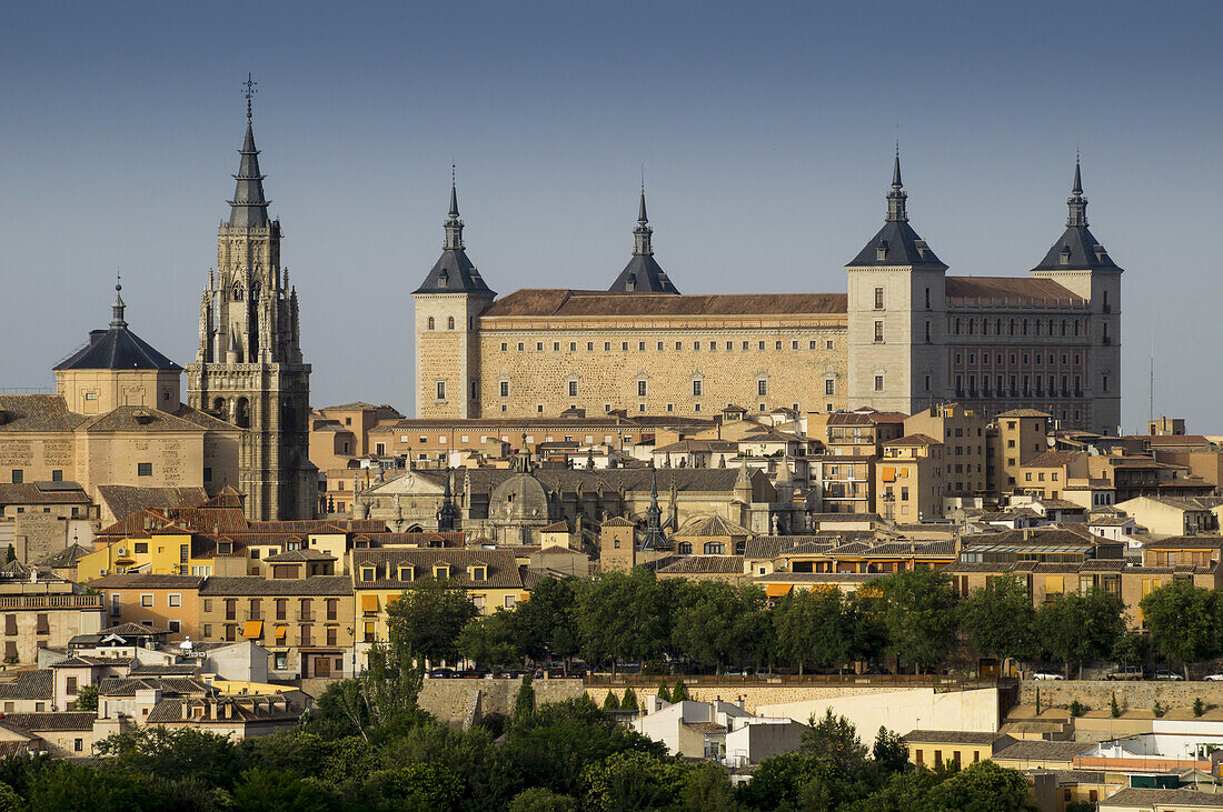 Historic Buildings In A Cityscape Of The Imperial City, Toledo; Toledo, Castile-La Mancha, Spain