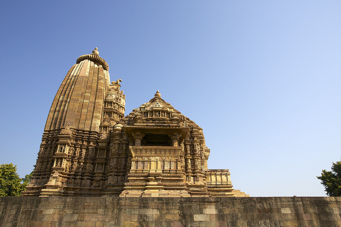 Exterior View Of Ornately Stone Carved Chandala Rajput Temple