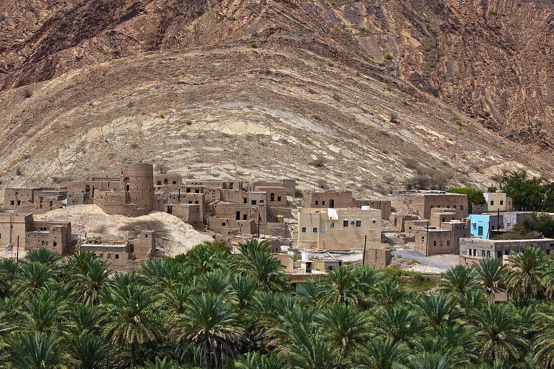 Traditionelles Dorf im Jabal-Akhdar-Gebirge