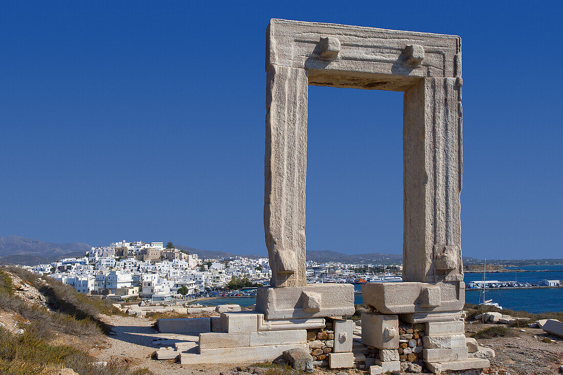 Eingang zum Apollo-Tempel; Naxos, Griechenland