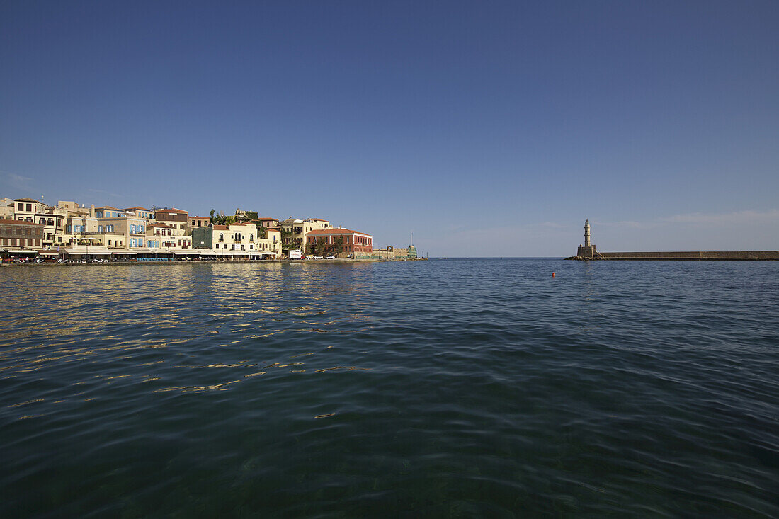 Venetian Harbour, Lighthouse, Waterside Cafes And Old Town