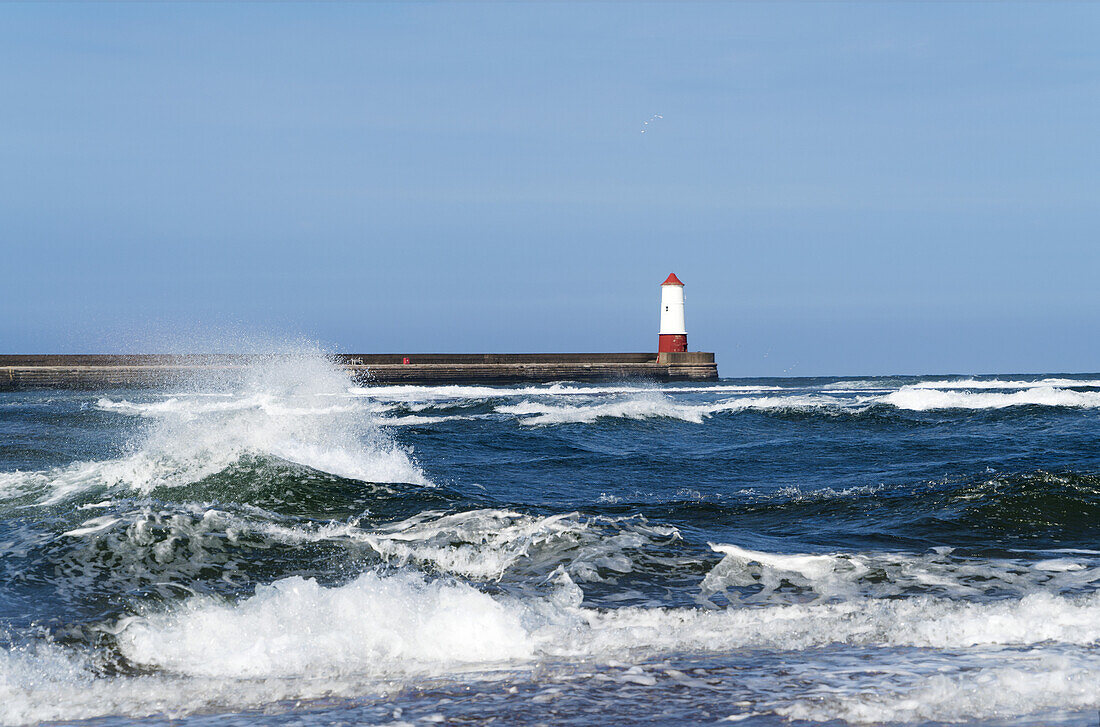 Berwick Breakwater Leuchtturm; Berwick, Northumberland, England