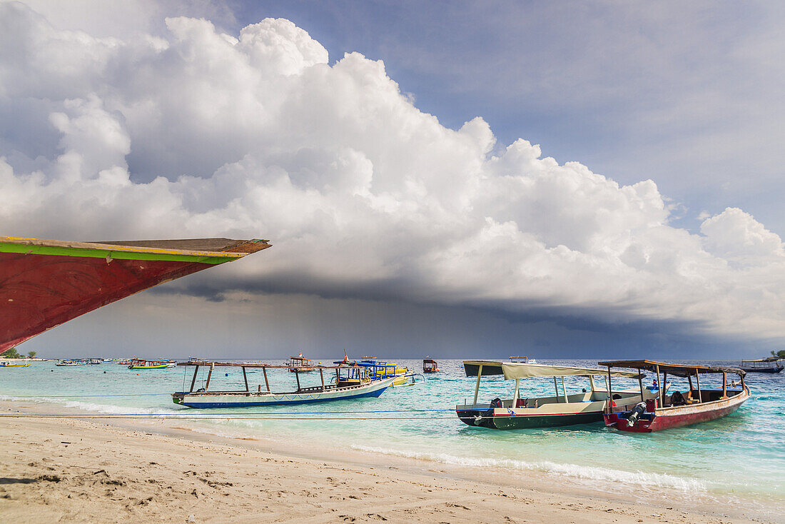 Approaching Storm On Gili Trawangan, An Island Located In Between Bali And Lombok Island; Gili Trawangan, Indonesia