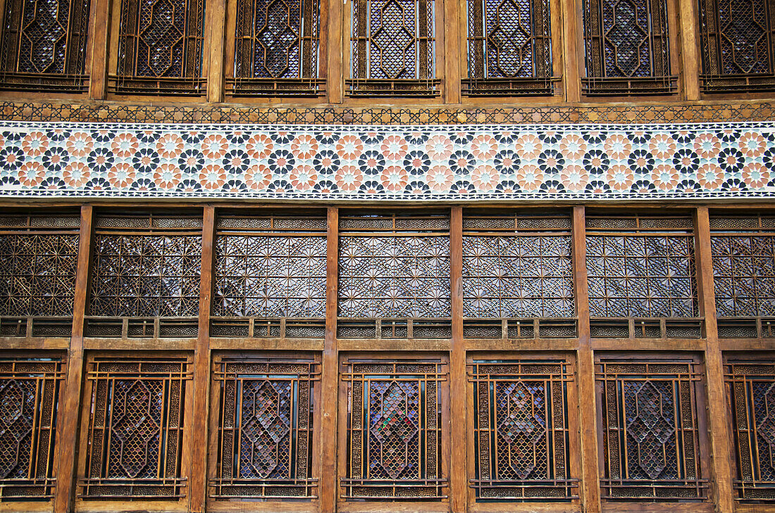 Fenster des Palastes der Shaki Khans; Shaki, Aserbaidschan