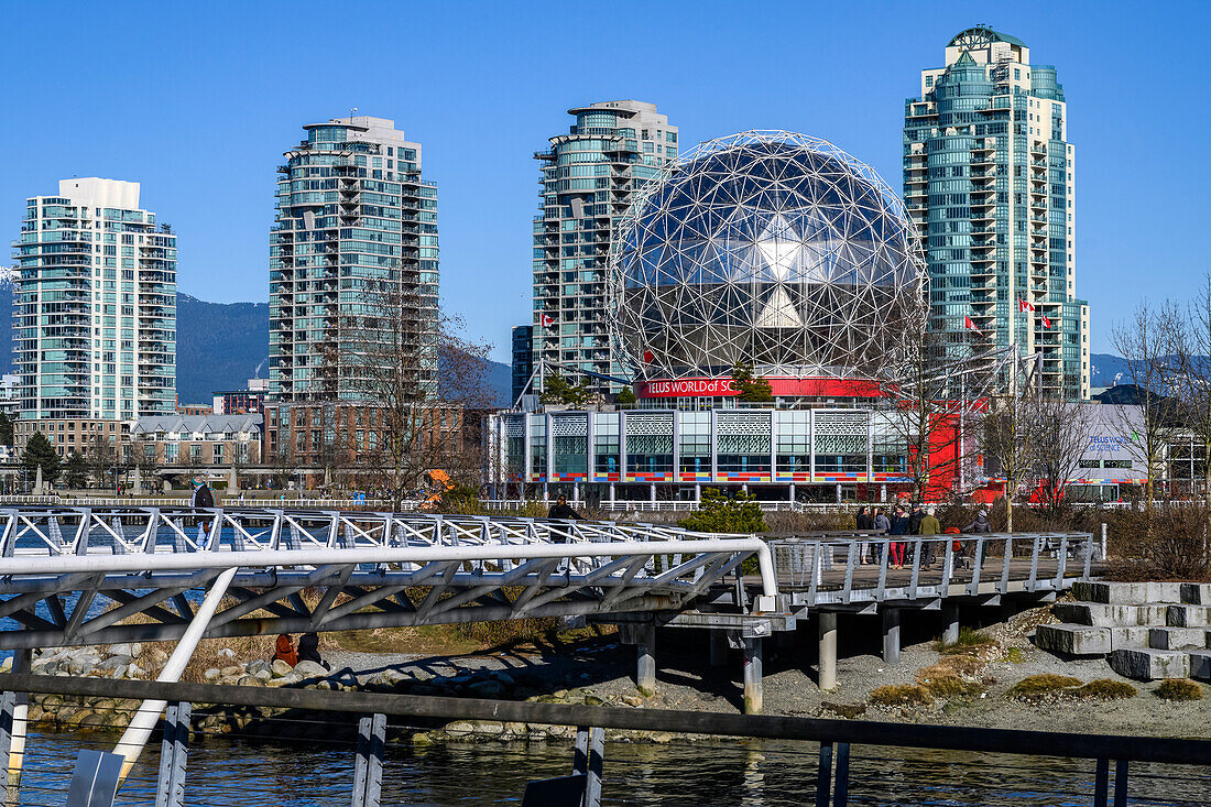 Science World in der Telus World of Science; Vancouver, Britisch-Kolumbien, Kanada